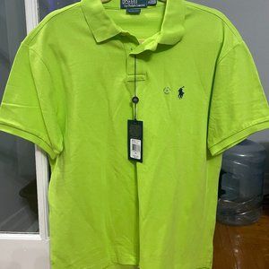 XL Men's Neon Yellow Polo